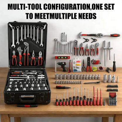 899-Piece Tool Set with Rolling Tool Case, Mobile Tool Cabinet & Aluminum Storage Unit